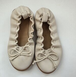 Old Navy Scrunch Faux-Suede Faux-Suede Ballet Shoes for Toddler Girls